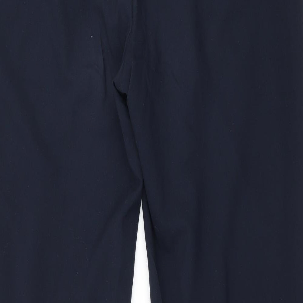 Marks and Spencer Womens Blue Trousers Size 14 L28 in