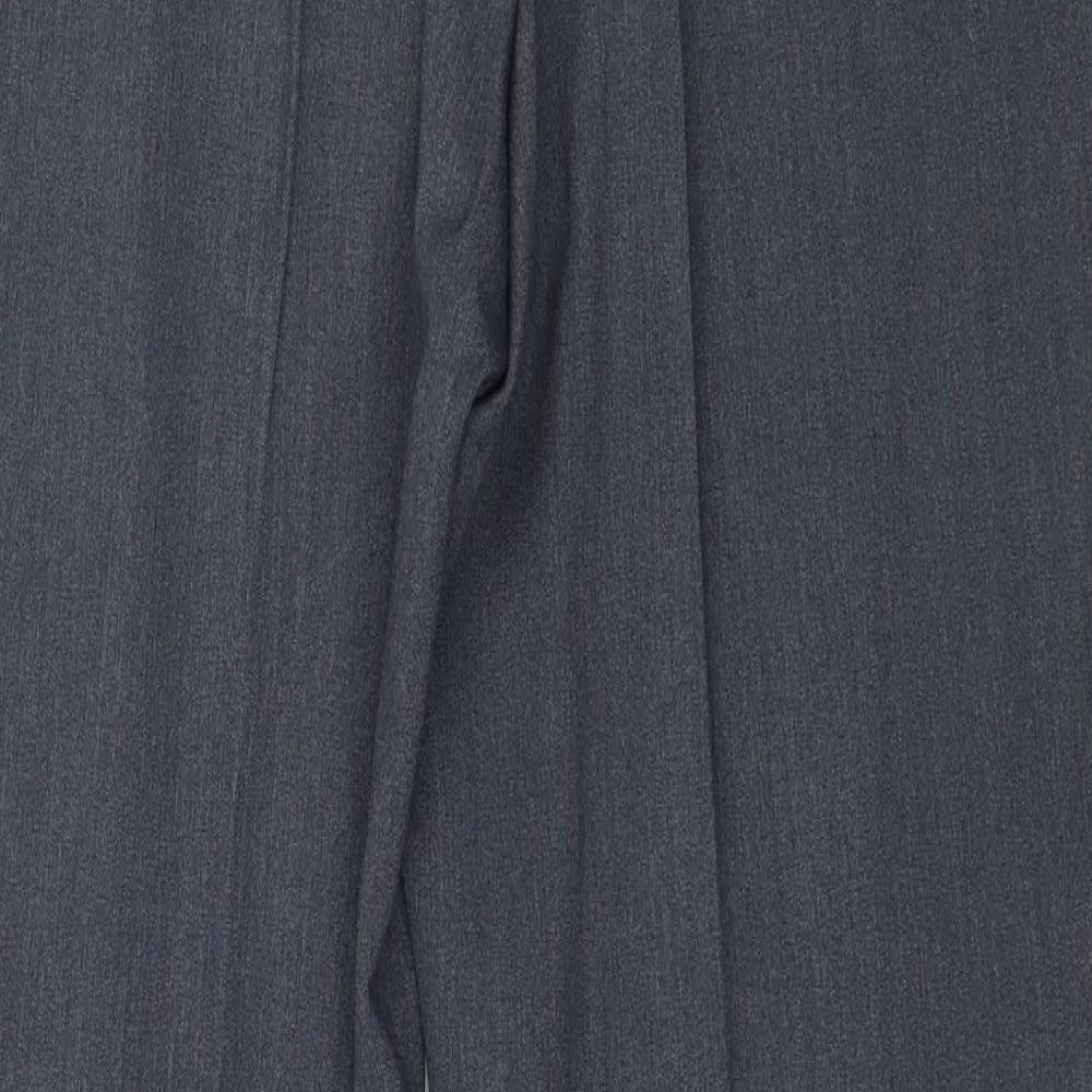 Marks and Spencer Womens Blue Trousers Size 12 L28 in