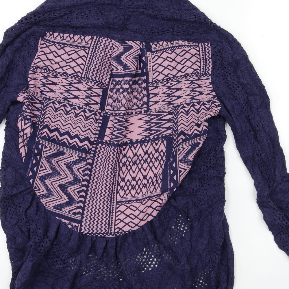Oasis Womens Blue Knit Cardigan Jumper Size S