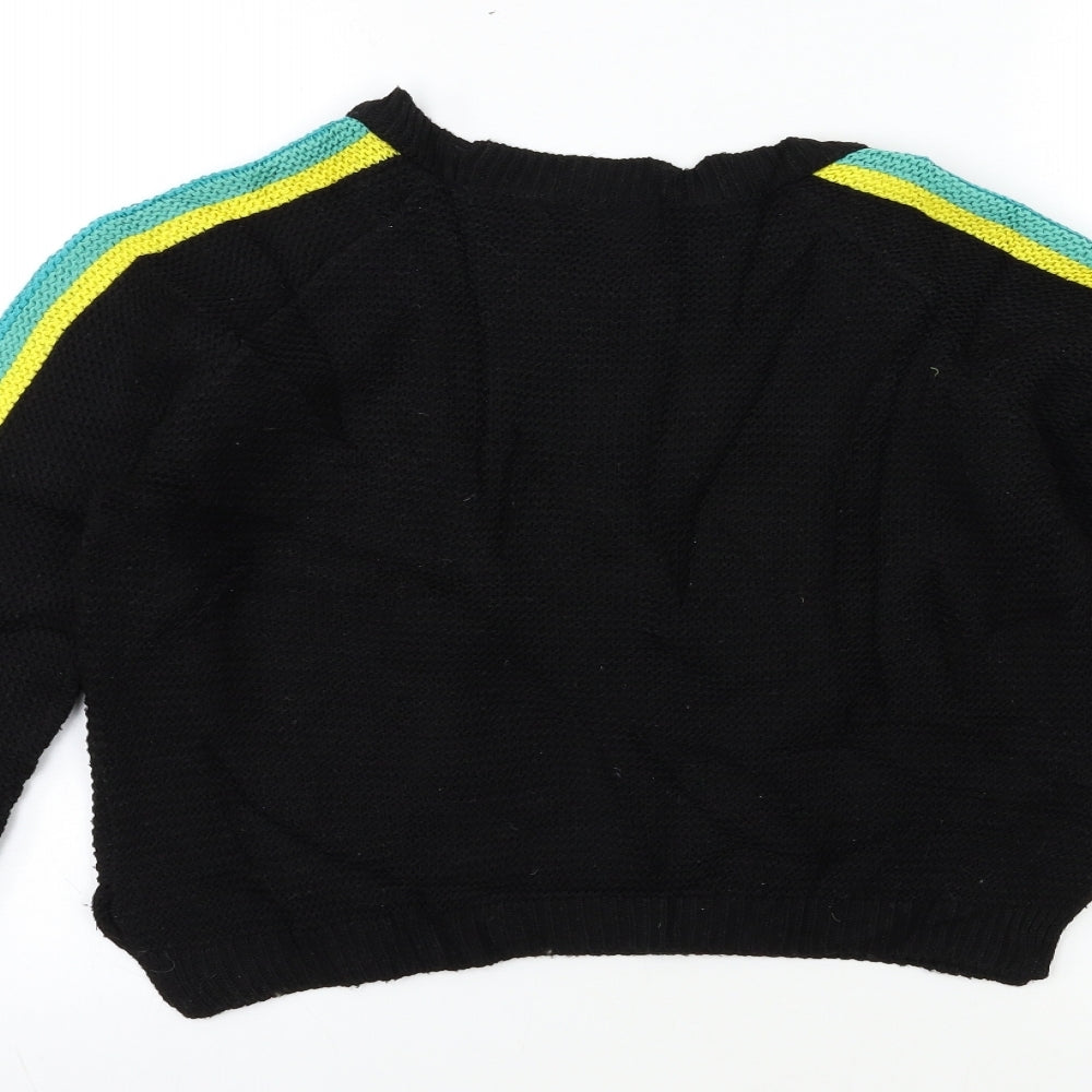 Primark Womens Black Knit Pullover Jumper Size 6