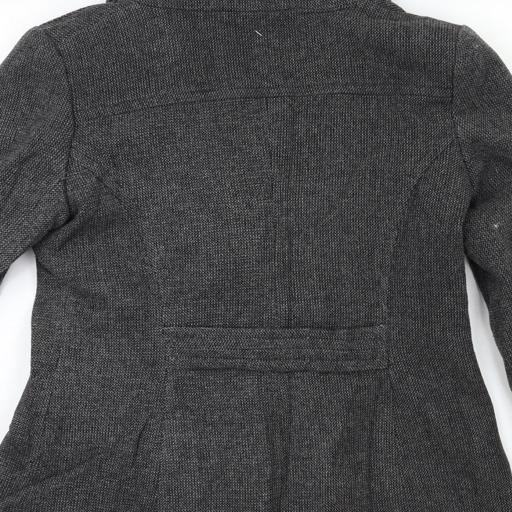 BHS Womens Grey Overcoat Blazer Size 12