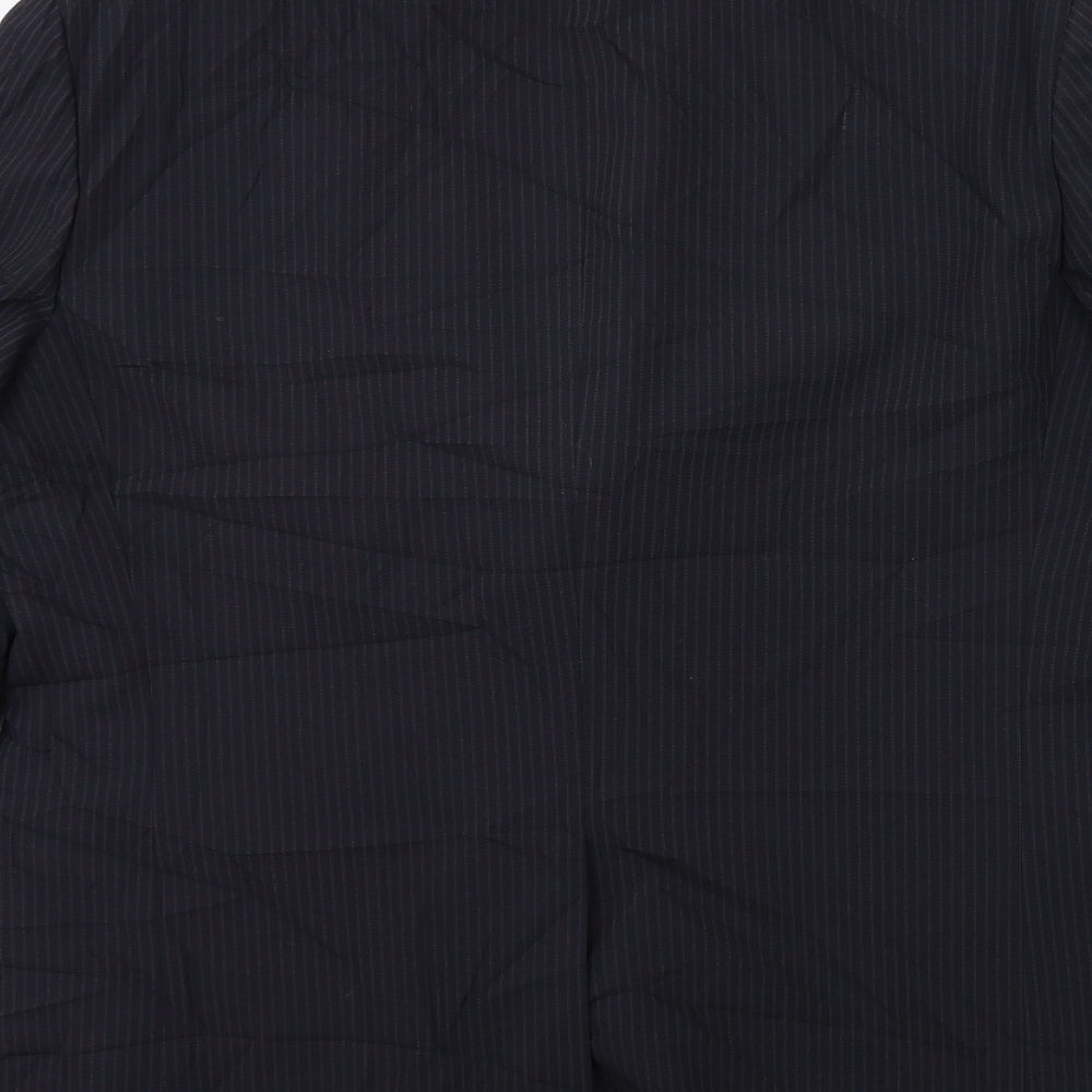 Marks & Spencer Mens Blue Striped Jacket Suit Jacket Size 44