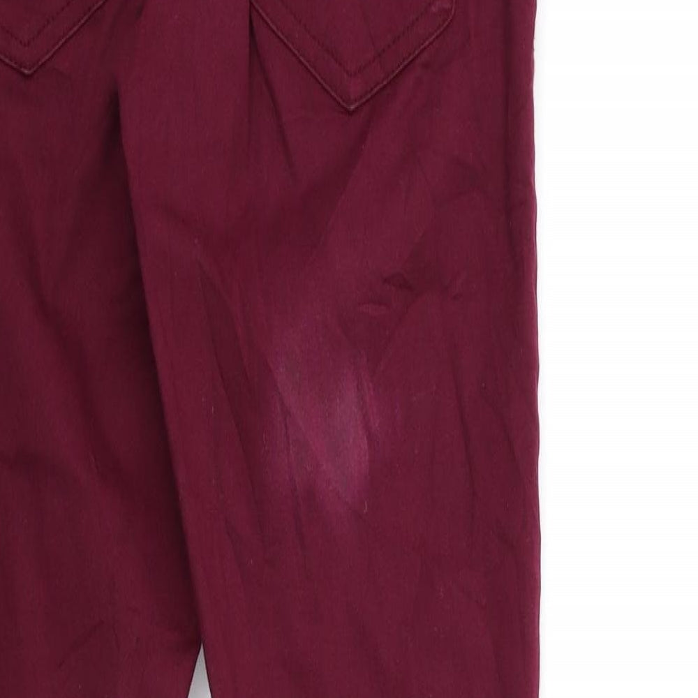 H&M Womens Purple Denim Skinny Jeans Size 6 L32 in
