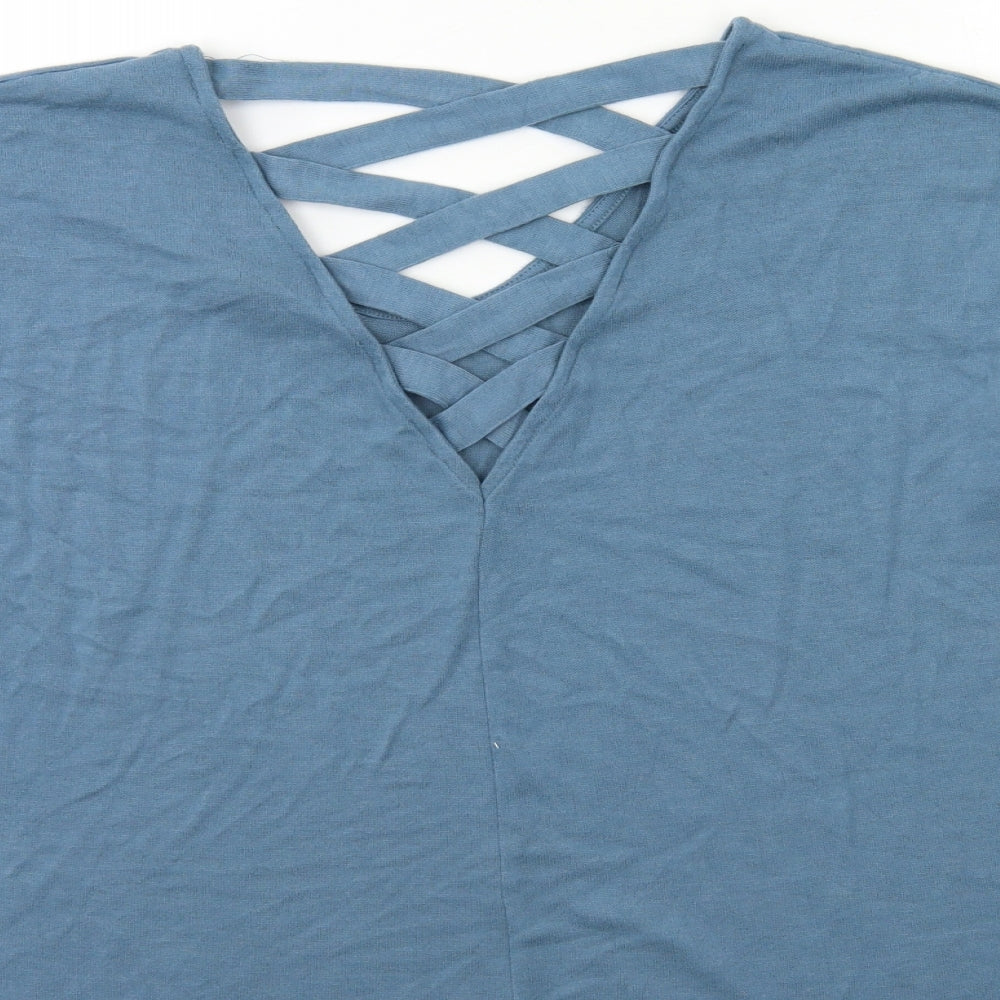 Primark Womens Blue Knit Pullover Jumper Size 10