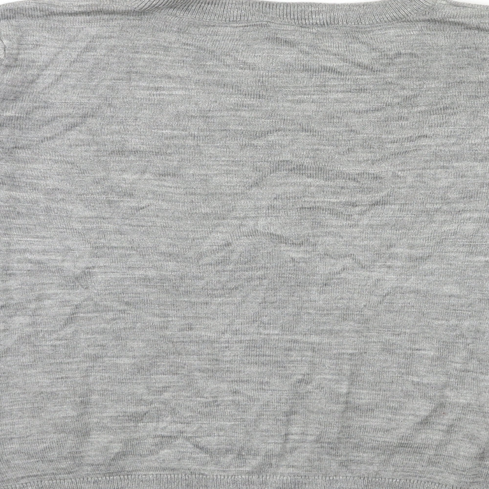Marks & Spencer Womens Grey Knit Pullover Jumper Size S