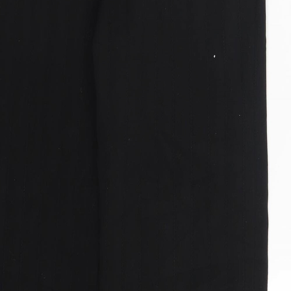 Rome Womens Black Striped Trousers One Size L26 in