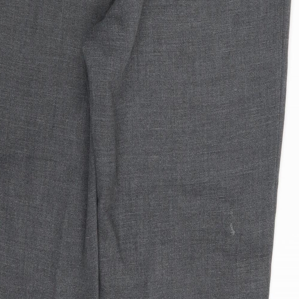 M&S Womens Grey Trousers Size 12 L27.5 in