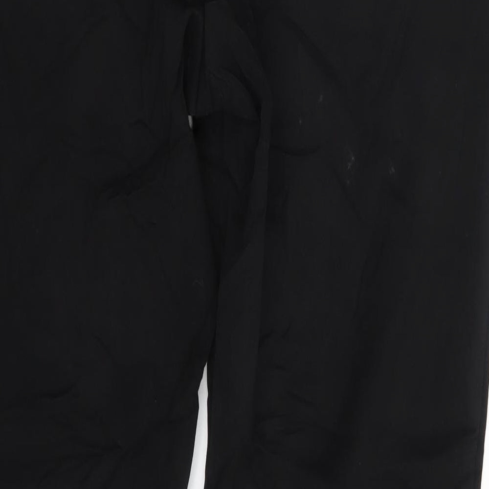 Marks & Spencer Womens Black Trousers Size 12 L28 in