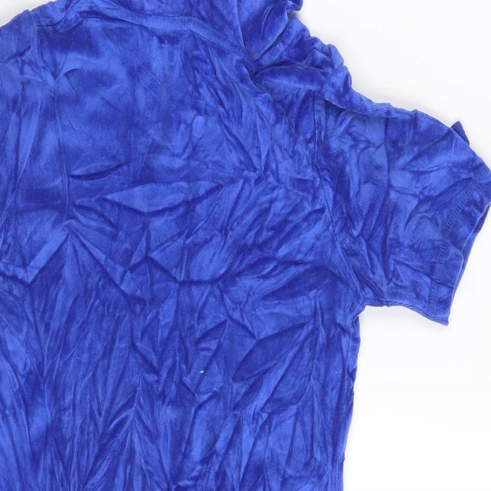 Boohoo Womens Blue Coverall One-Piece Size 8