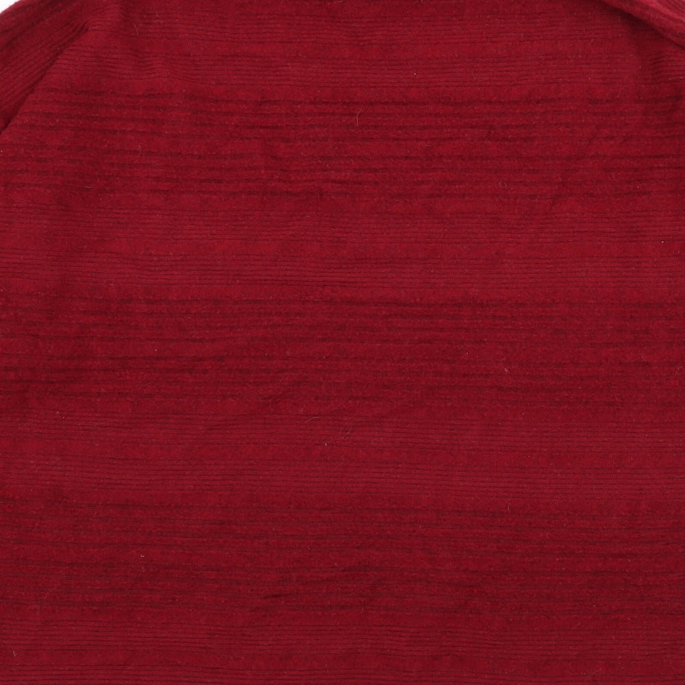 M&Co Womens Red Pullover Jumper Size 16