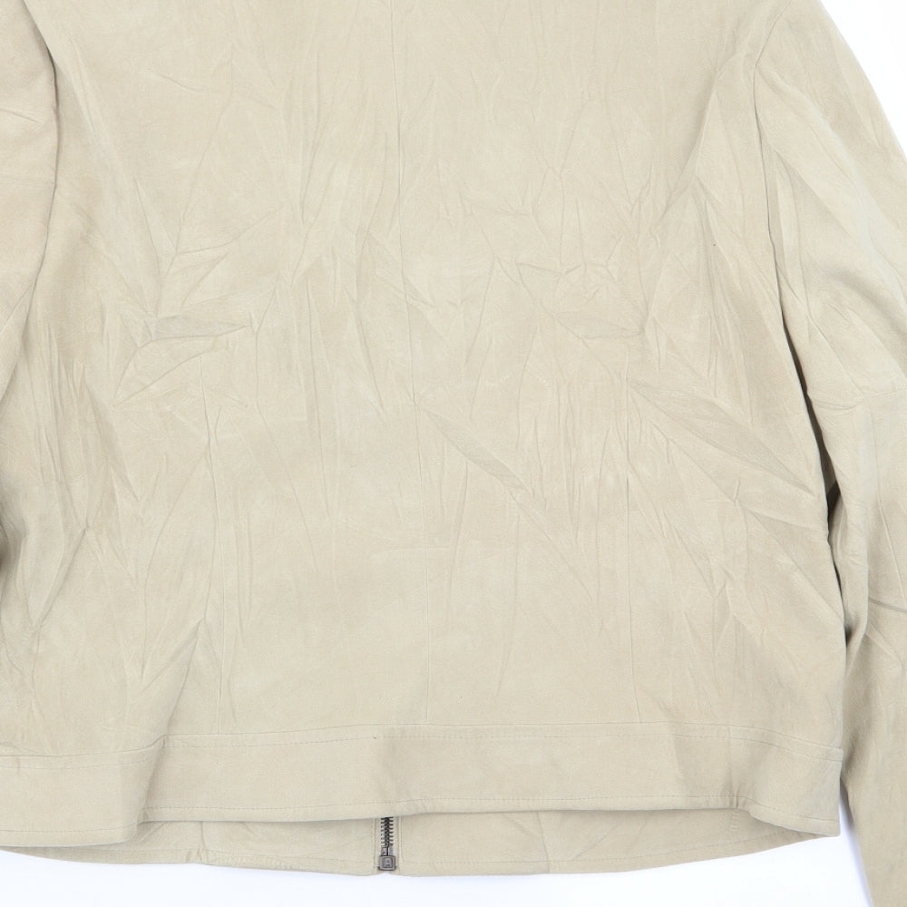 NL Collection Womens Beige Jacket Size 14