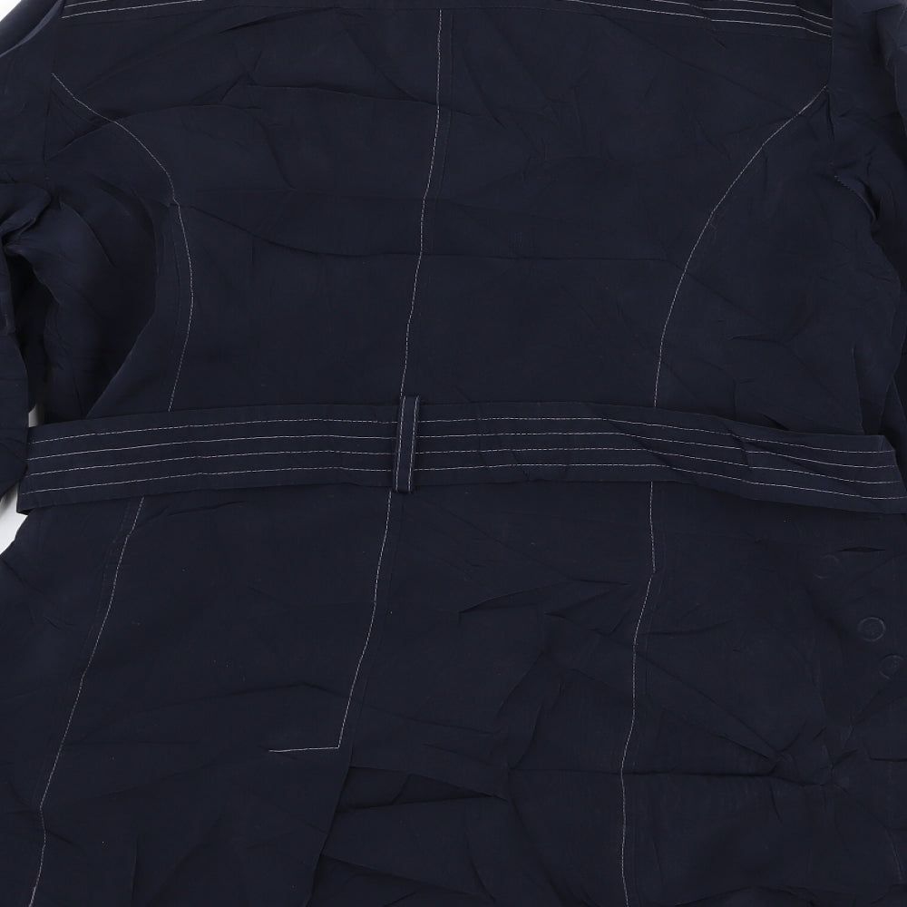 Bonmarché Womens Blue Overcoat Coat Size 14