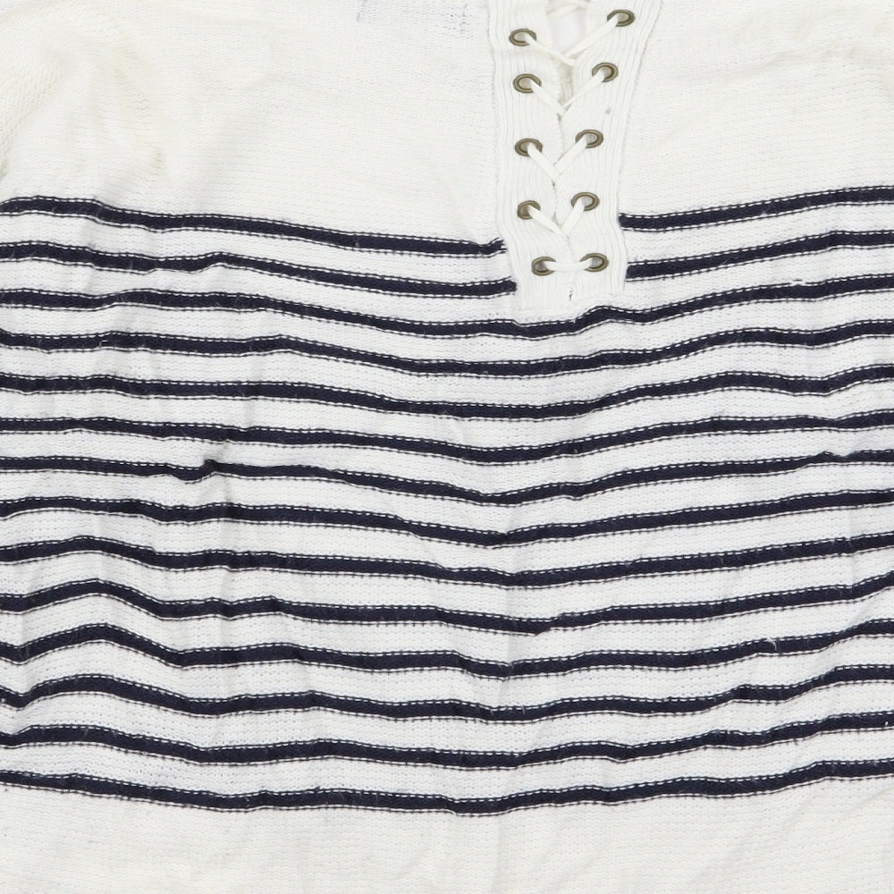 F&F Womens Multicoloured Striped Pullover Jumper Size 14