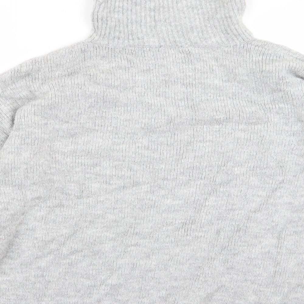 Basic Womens Grey Pullover Jumper Size L