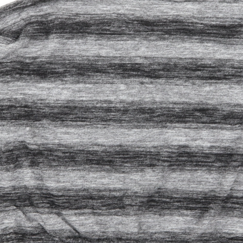 intuition Womens Grey Striped Pullover Jumper Size 12