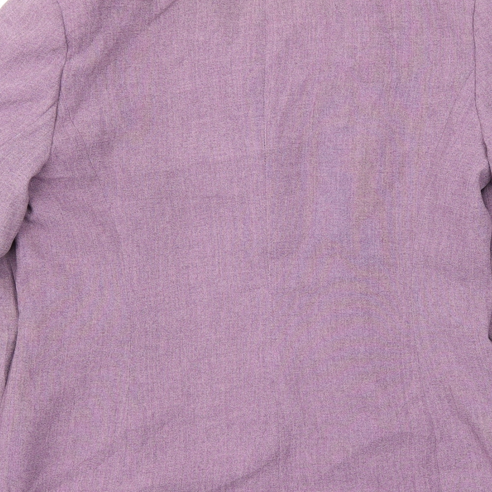 Ambience Womens Purple Jacket Blazer Size 10