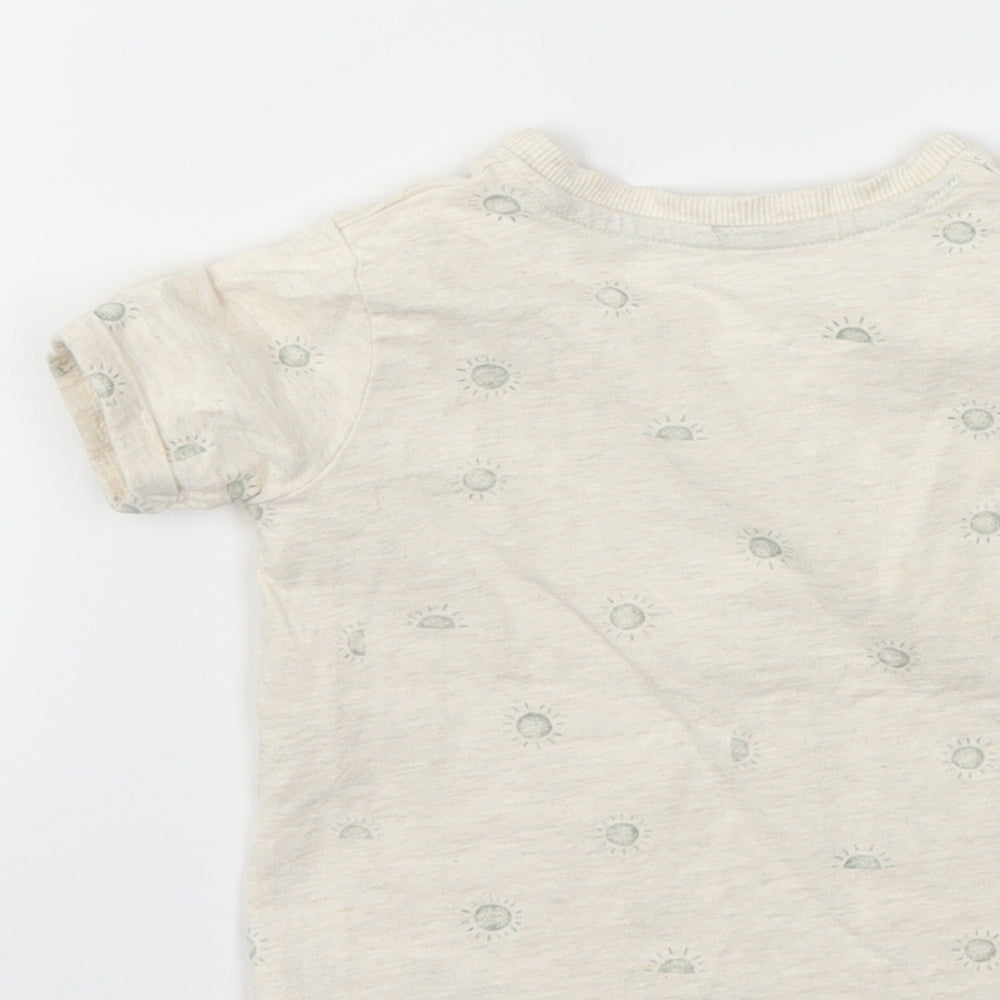 George Boys Beige Basic T-Shirt Size 9-12 Months