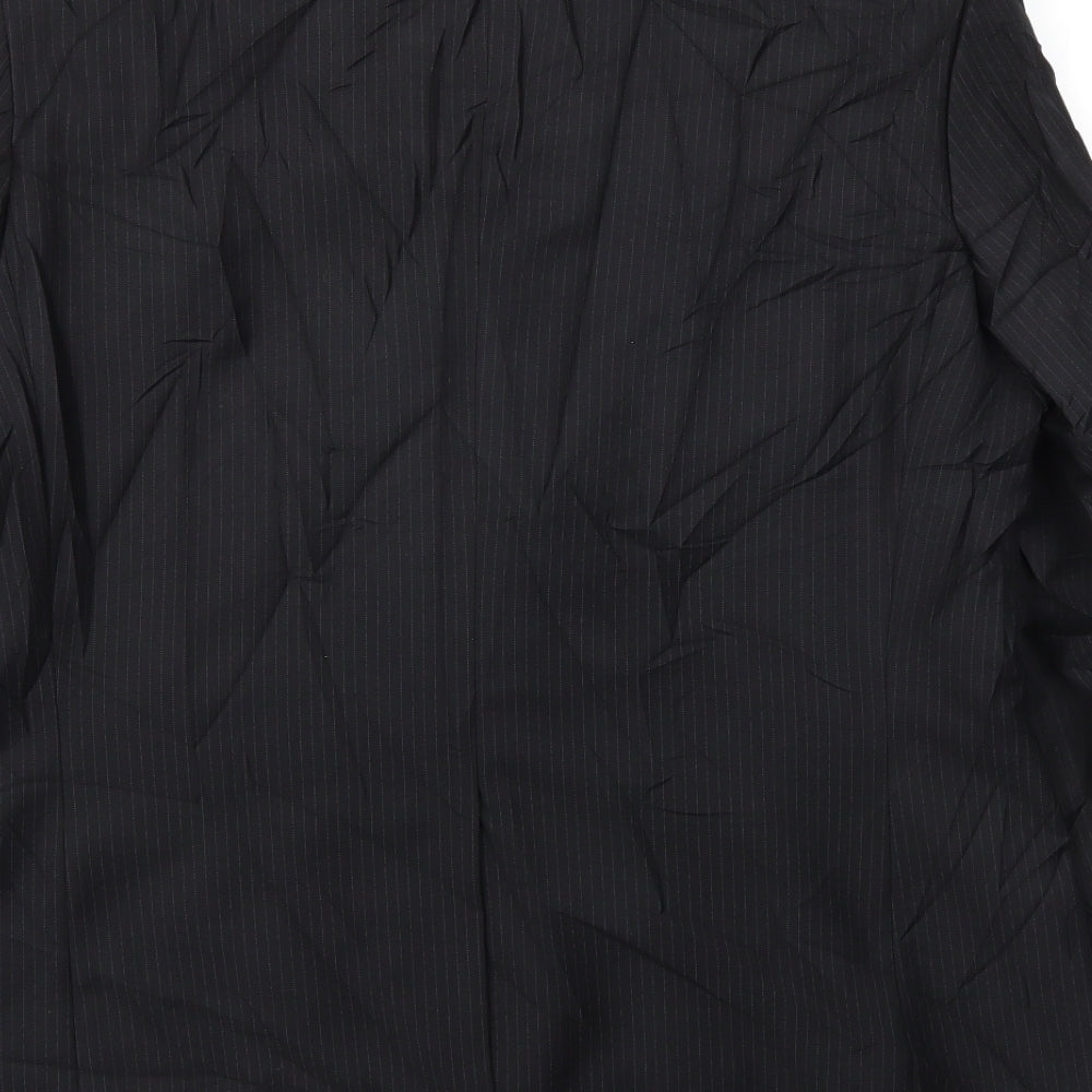 JACK REED Mens Black Jacket Blazer Size 44