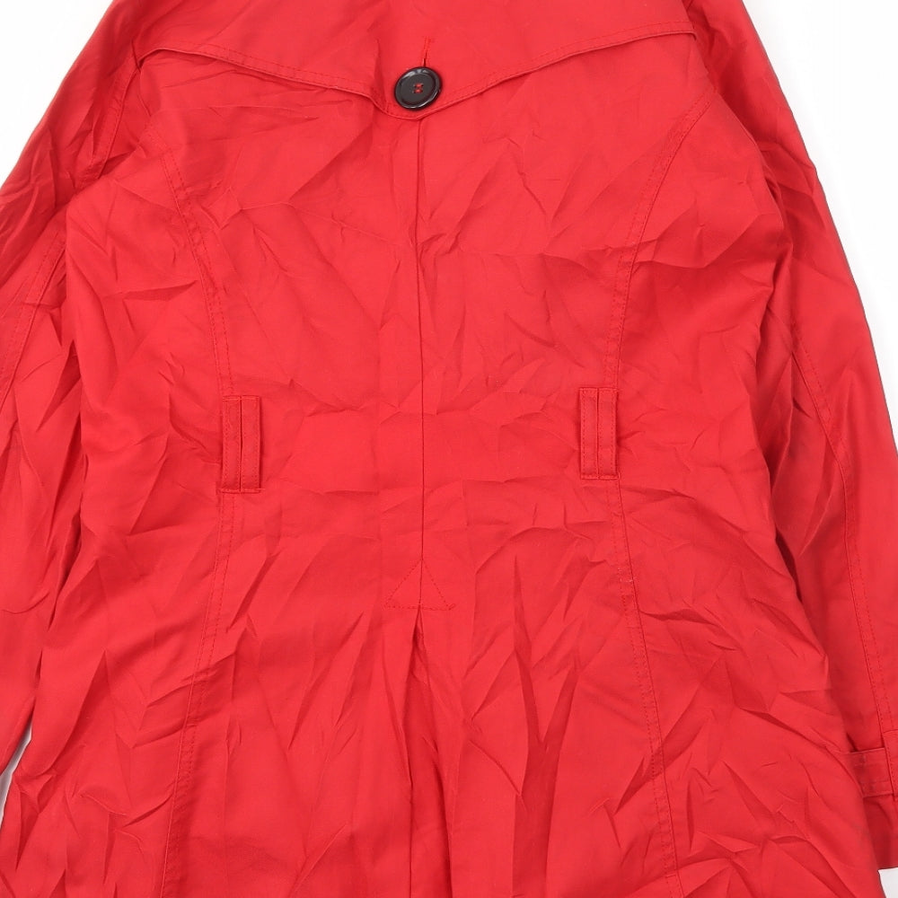 H&M Womens Red Jacket Coat Size 10