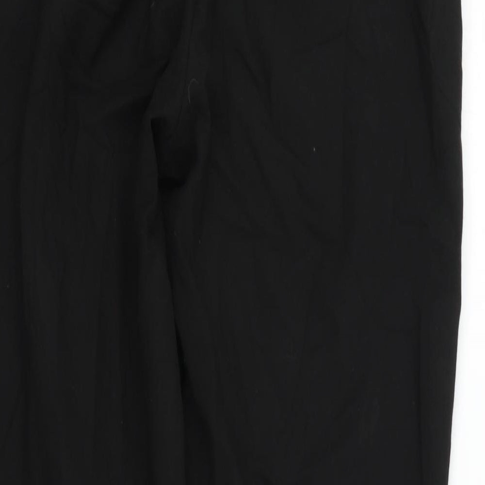Savioa Womens Black Trousers Size 8 L26 in