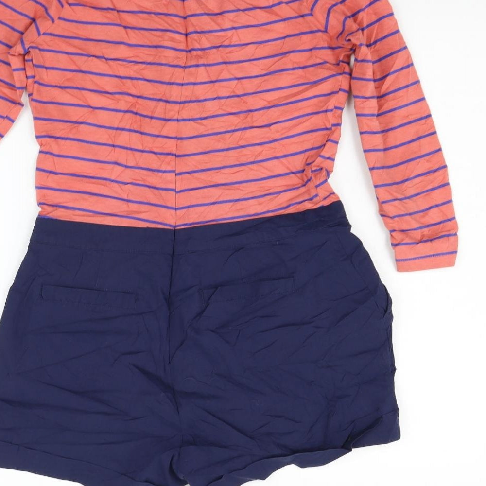 Cooperative Womens Pink Striped Jumpsuit One-Piece Size S