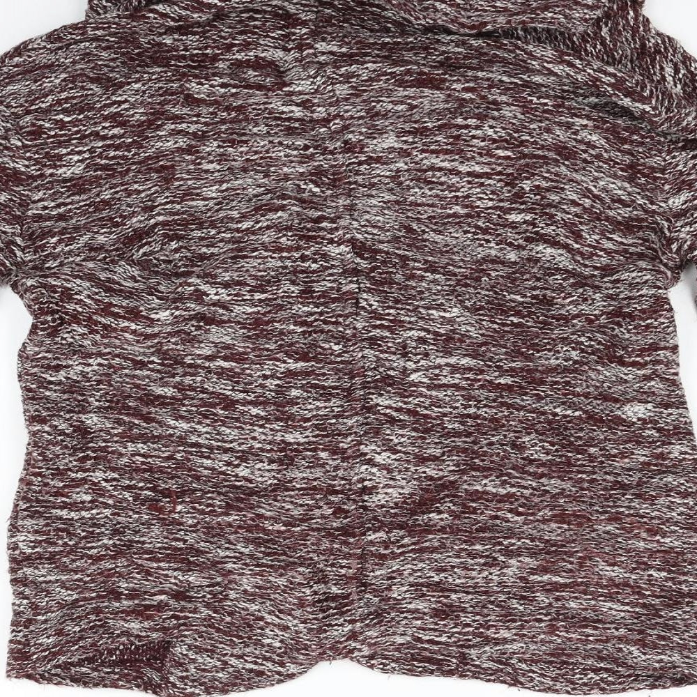 Stradivarius Womens Red Cardigan Jumper Size S