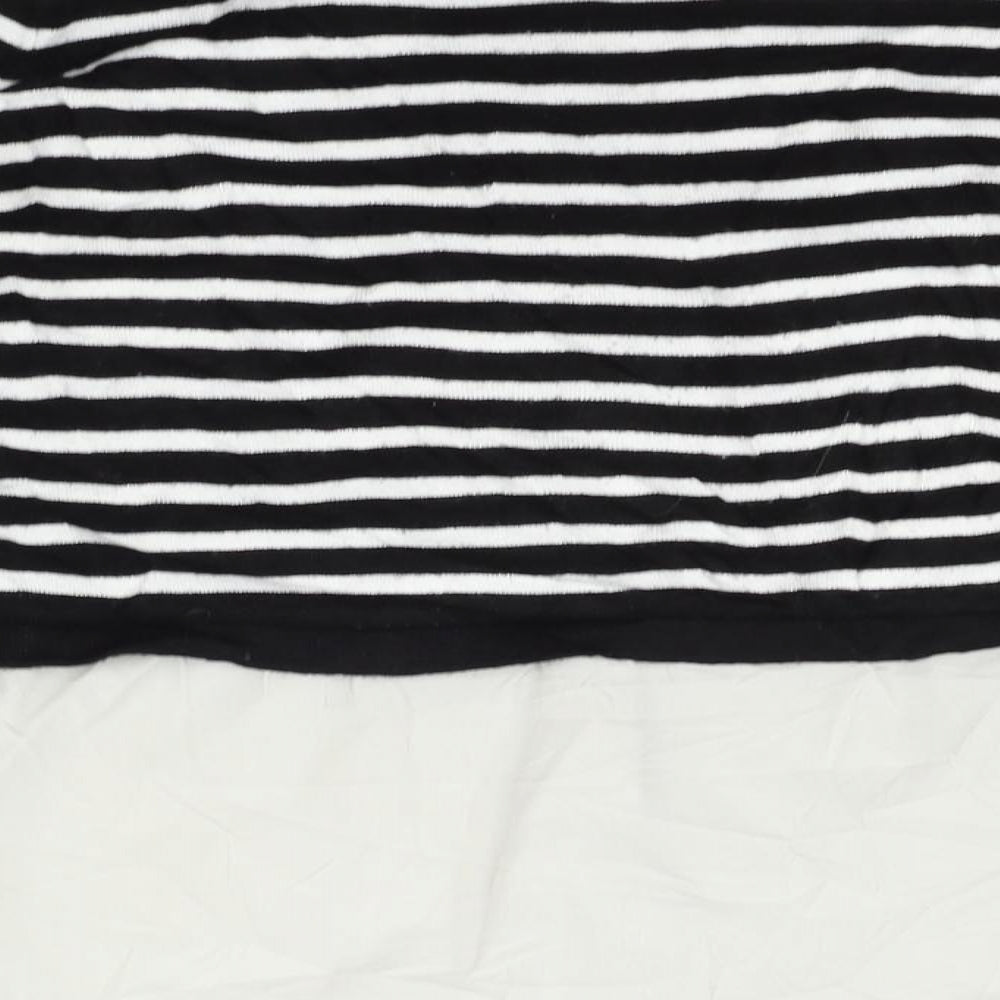 Atmosphere Womens Black Striped Pullover Jumper Size 6