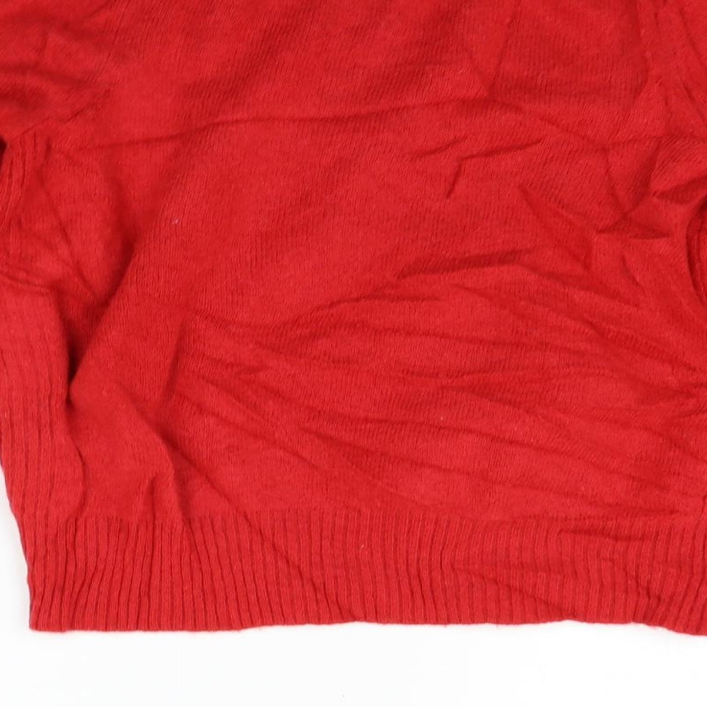 Marks & Spencer Womens Red Pullover Jumper Size 16