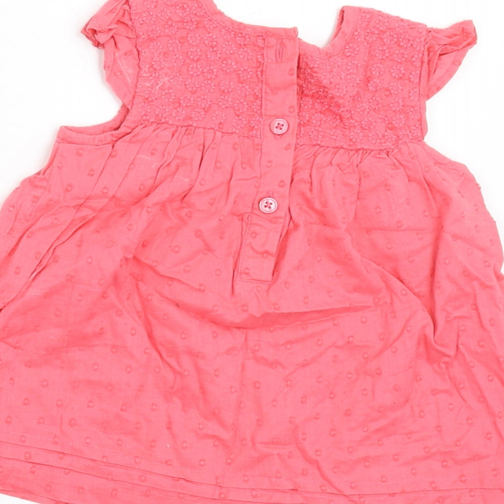 George Girls Pink A-Line Size 9-12 Months
