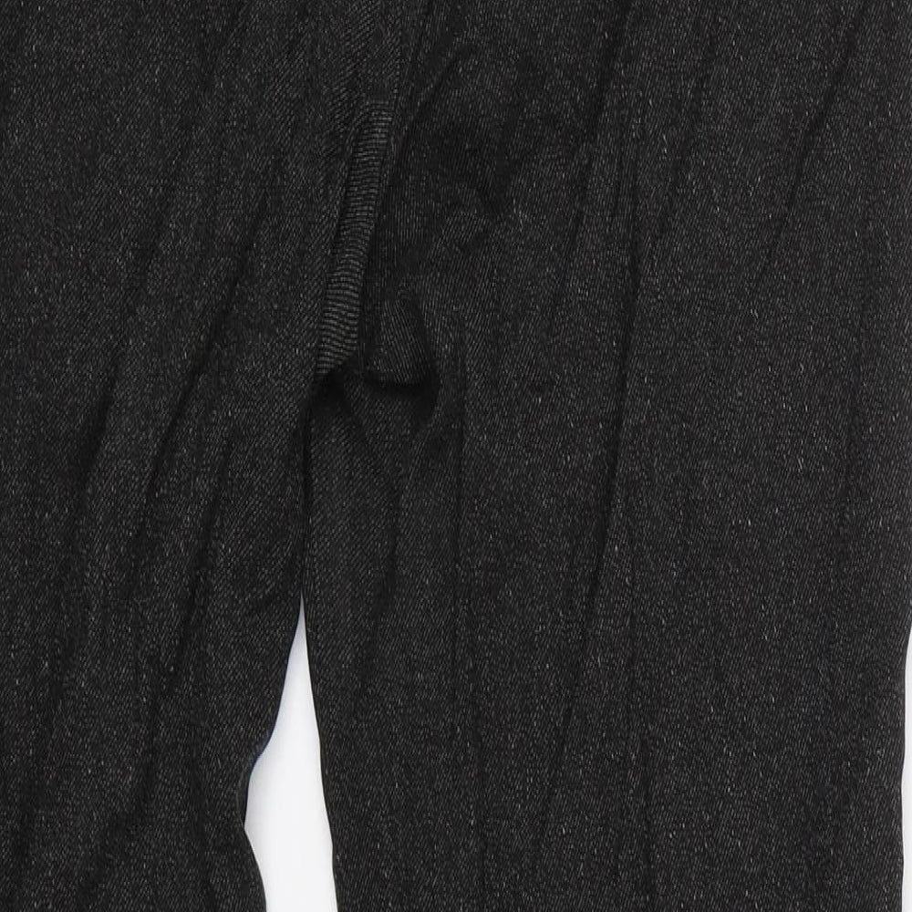 Marks & Spencer Womens Black Trousers Size 14 L25.5 in