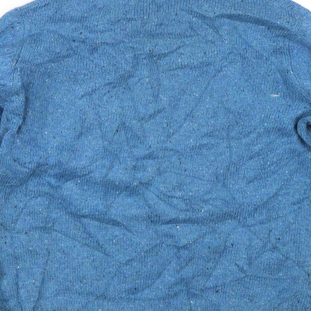 Cedarwood State Mens Blue Knit Pullover Jumper Size L