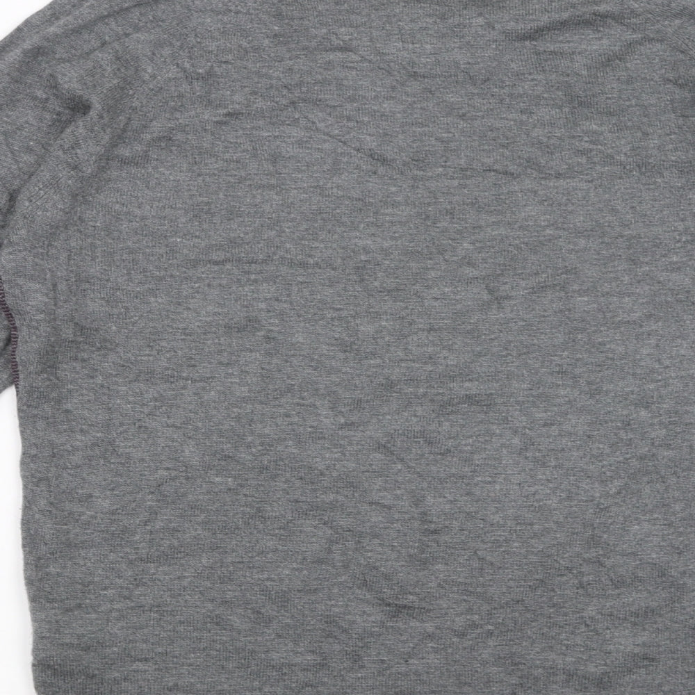 Jermyn Street Mens Grey Knit Pullover Jumper Size M