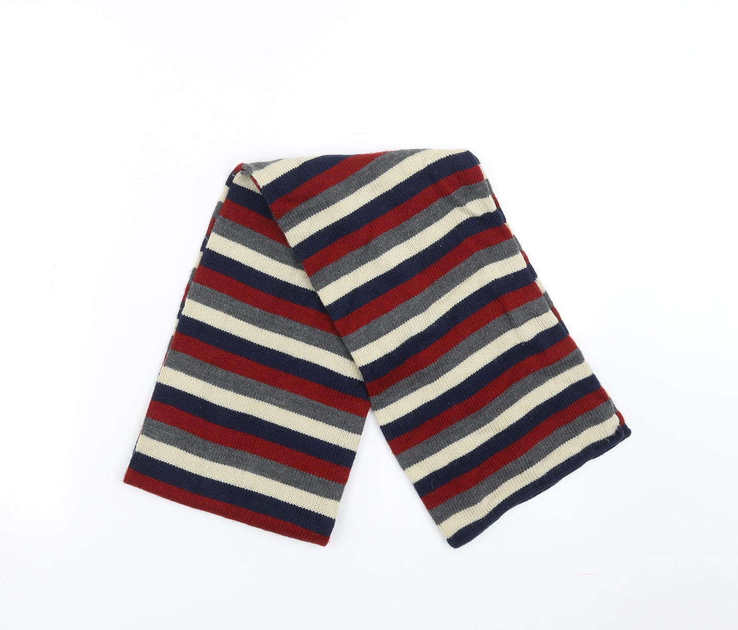 Preworn Mens Blue Striped Scarf One Size