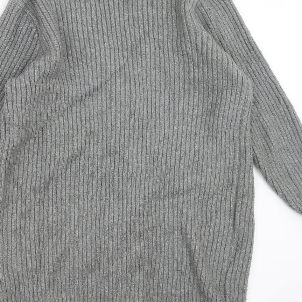 b.young Womens Grey Cardigan Jumper Size M