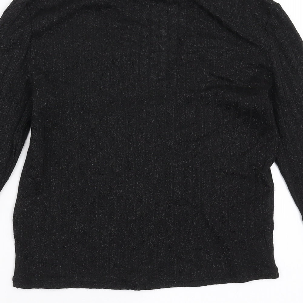 Divided by H&M Womens Black Basic Blouse Size S