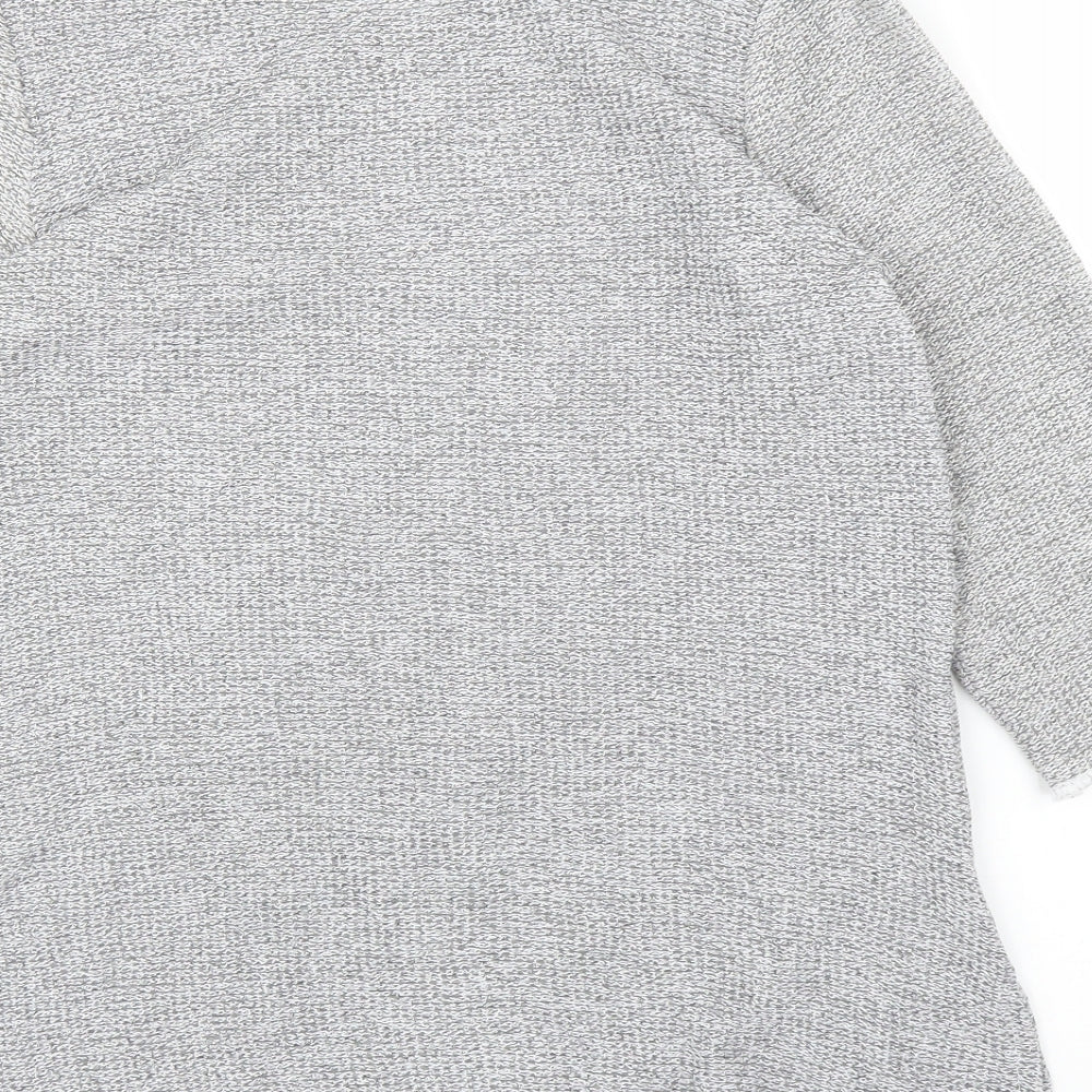 New York Womens Grey Basic Blouse Size M