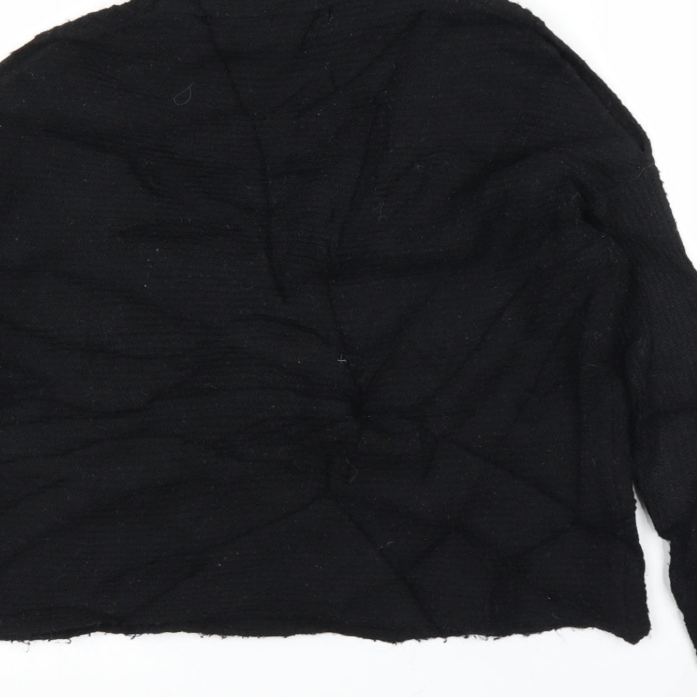 Peace and Love Womens Black Pullover Jumper Size L