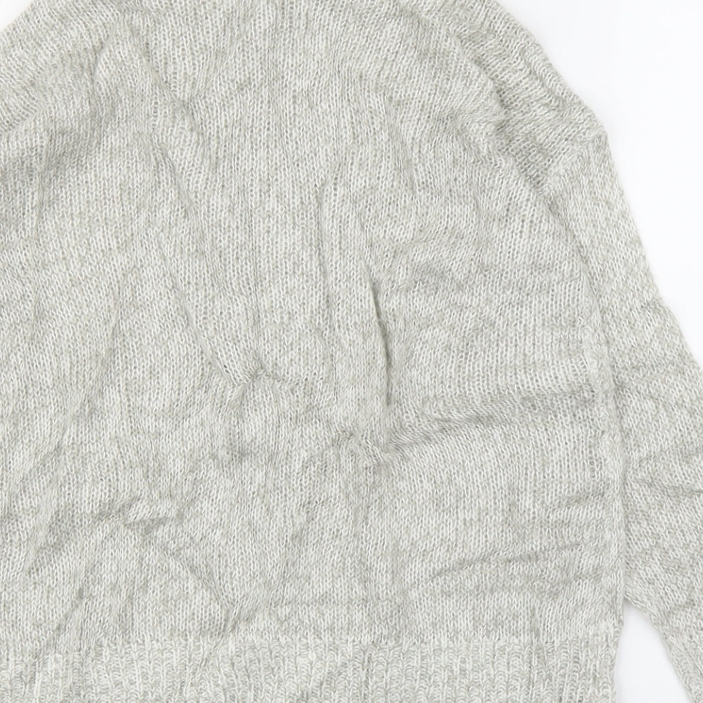 New Look Womens Grey Pullover Jumper Size S