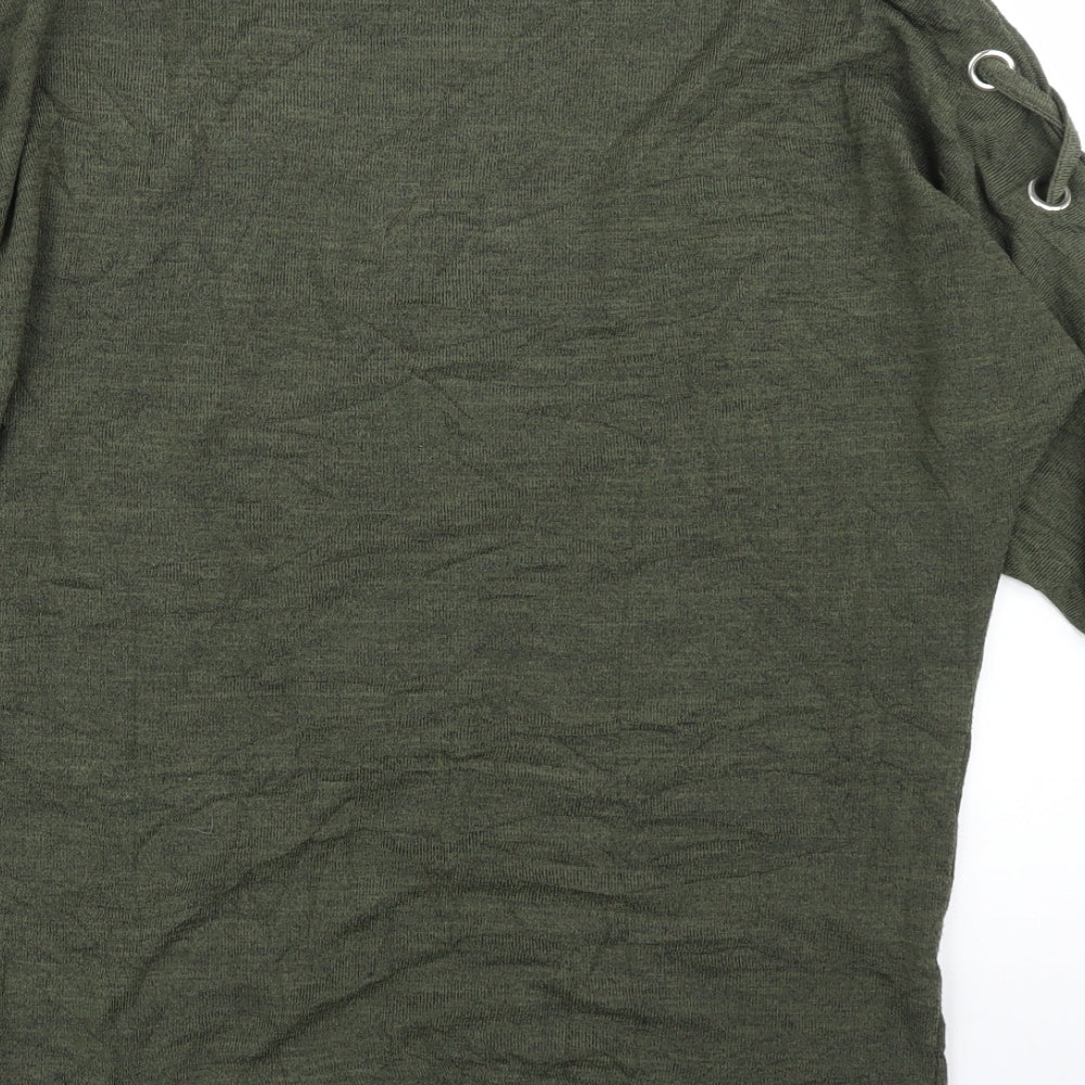 New Look Womens Green Basic Blouse Size S
