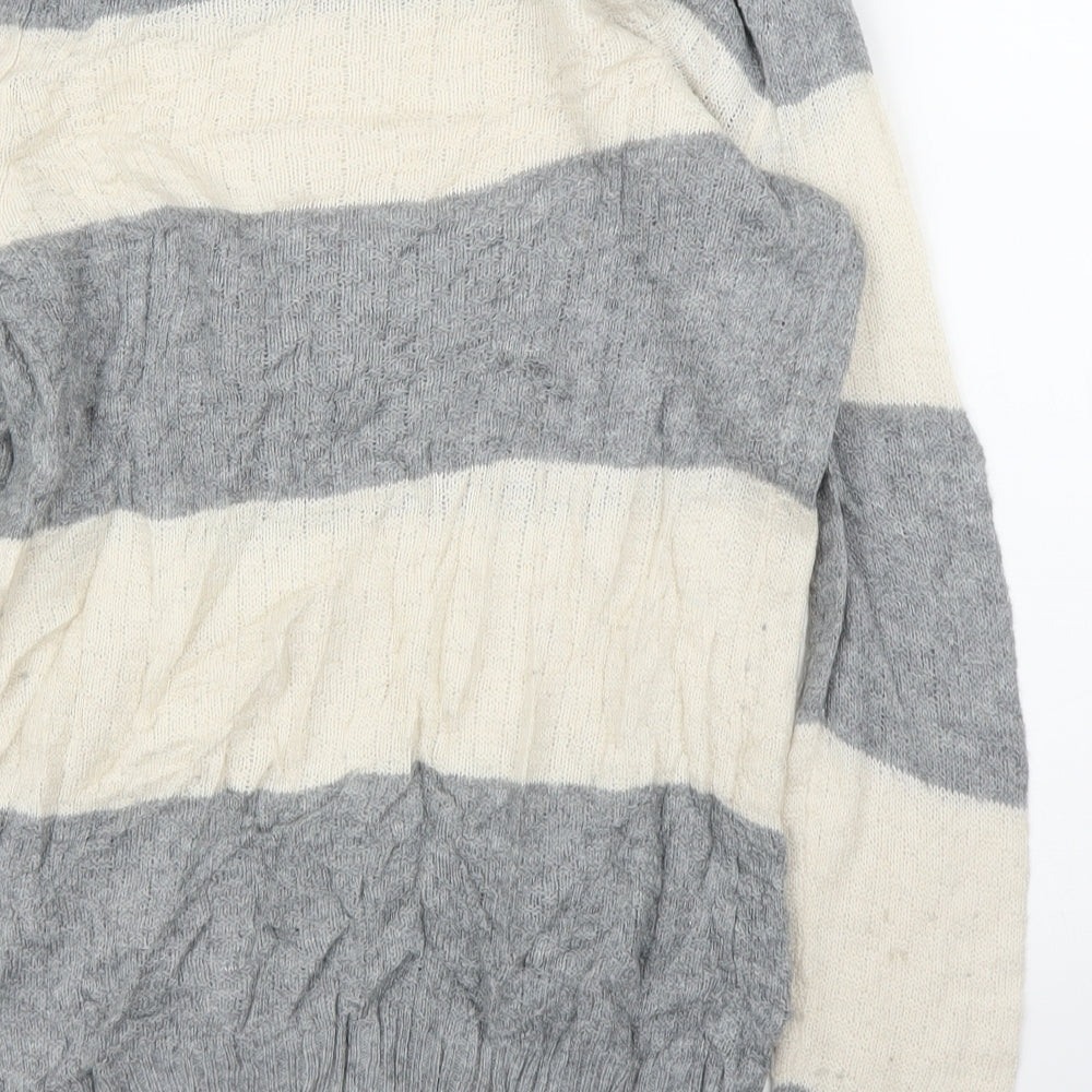 Gap Womens Grey Striped Cape Jumper Size M