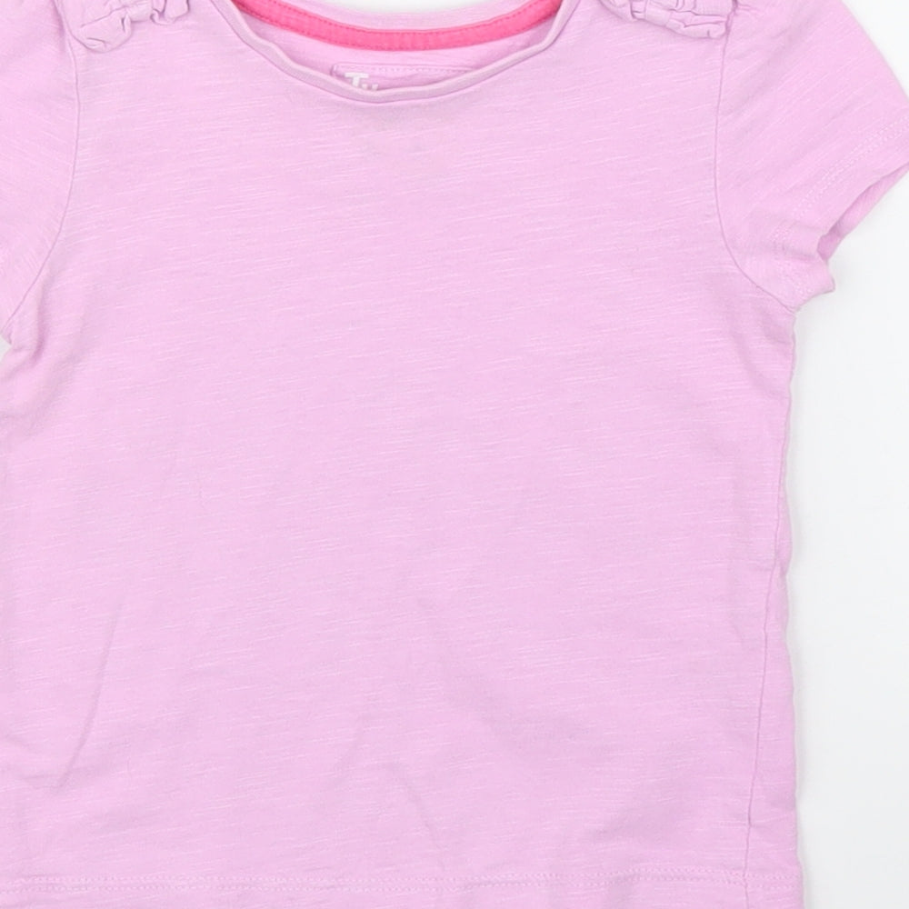 TU Girls Purple Basic T-Shirt Size 9-12 Months