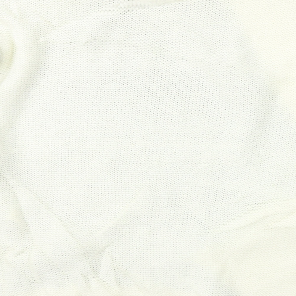 F&F Womens White Pullover Jumper Size 8
