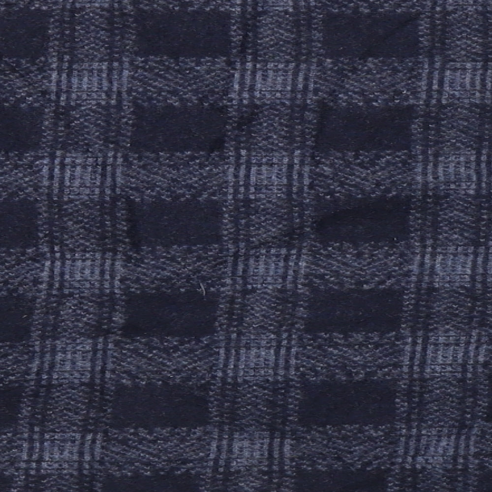 Topshop Womens Blue Check Pullover Jumper Size 12