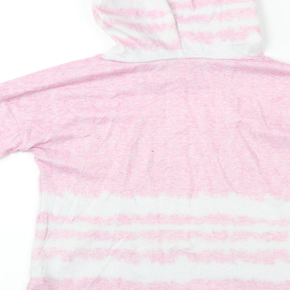 Matalan Girls Pink Pullover Hoodie Size 9 Years