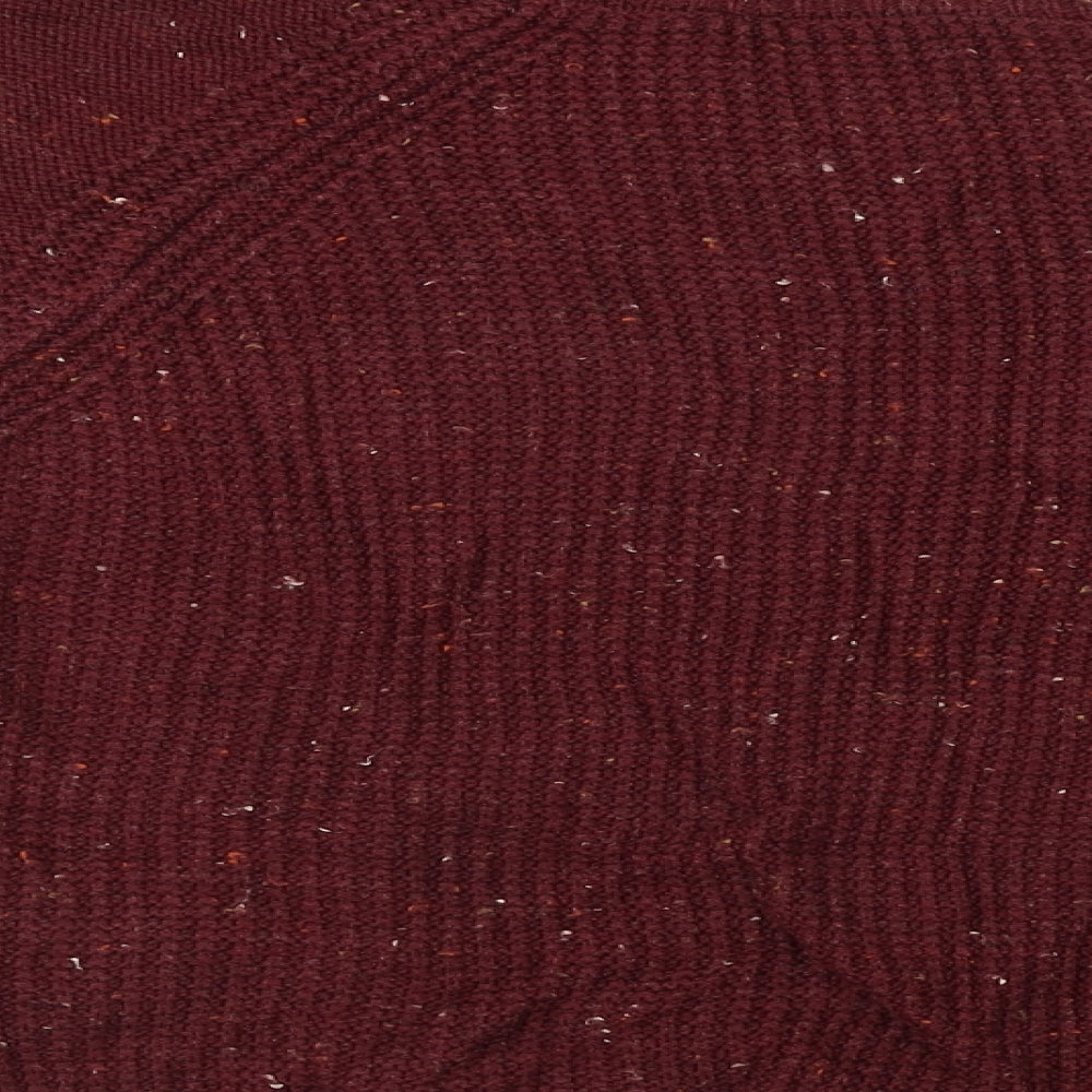 low casual Womens Red Pullover Jumper Size L