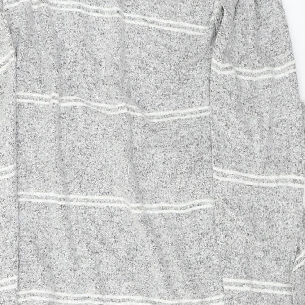 F&F Womens Grey Striped A-Line Size 6