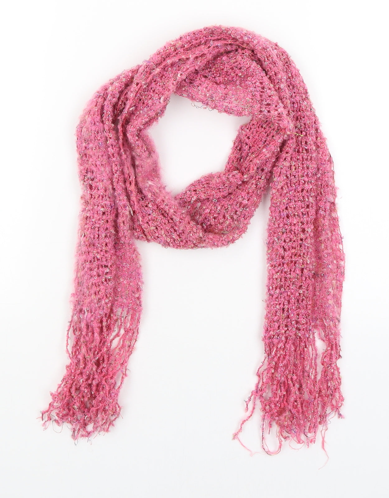 Preworn Womens Pink Scarf