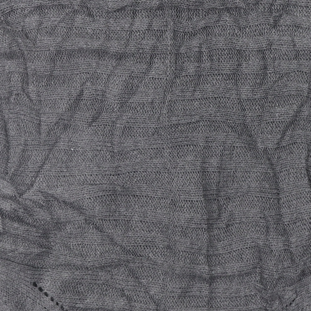 New Look Womens Grey Pullover Jumper Size M