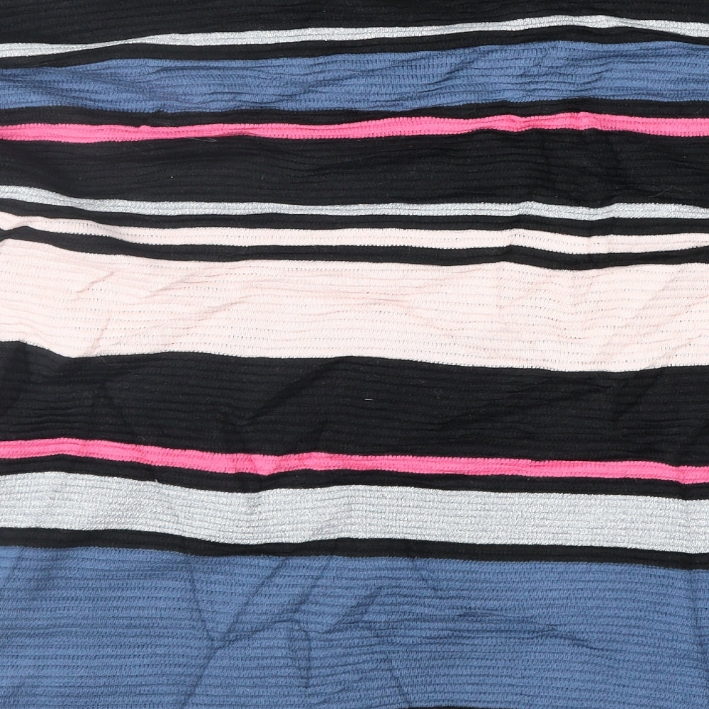 Divided Womens Multicoloured Striped Pullover Jumper Size M