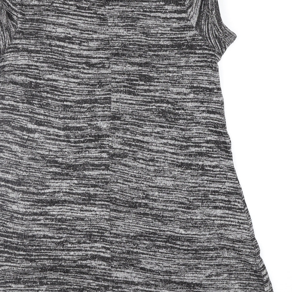 George Womens Grey Floral Tunic Jumper Size 12